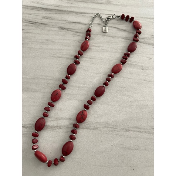 Chaps Oval Stones Shard Necklace - Picture 4 of 5